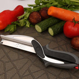 Stainless Steel Kitchen Scissors Multifunctional 2 in 1 Cutting Fruit & Vegetable