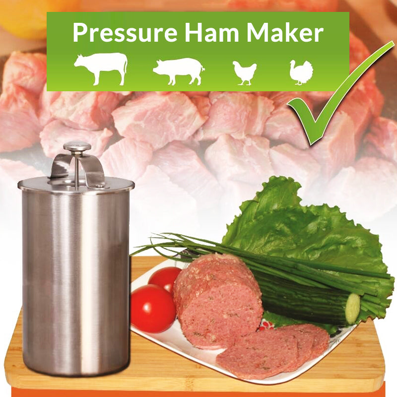 Pot Patty Stainless Steel  For Meat Cooking With a Thermometer Tool