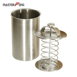 Pot Patty Stainless Steel  For Meat Cooking With a Thermometer Tool